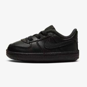 Nike Air Force 1 Black crib sneaker